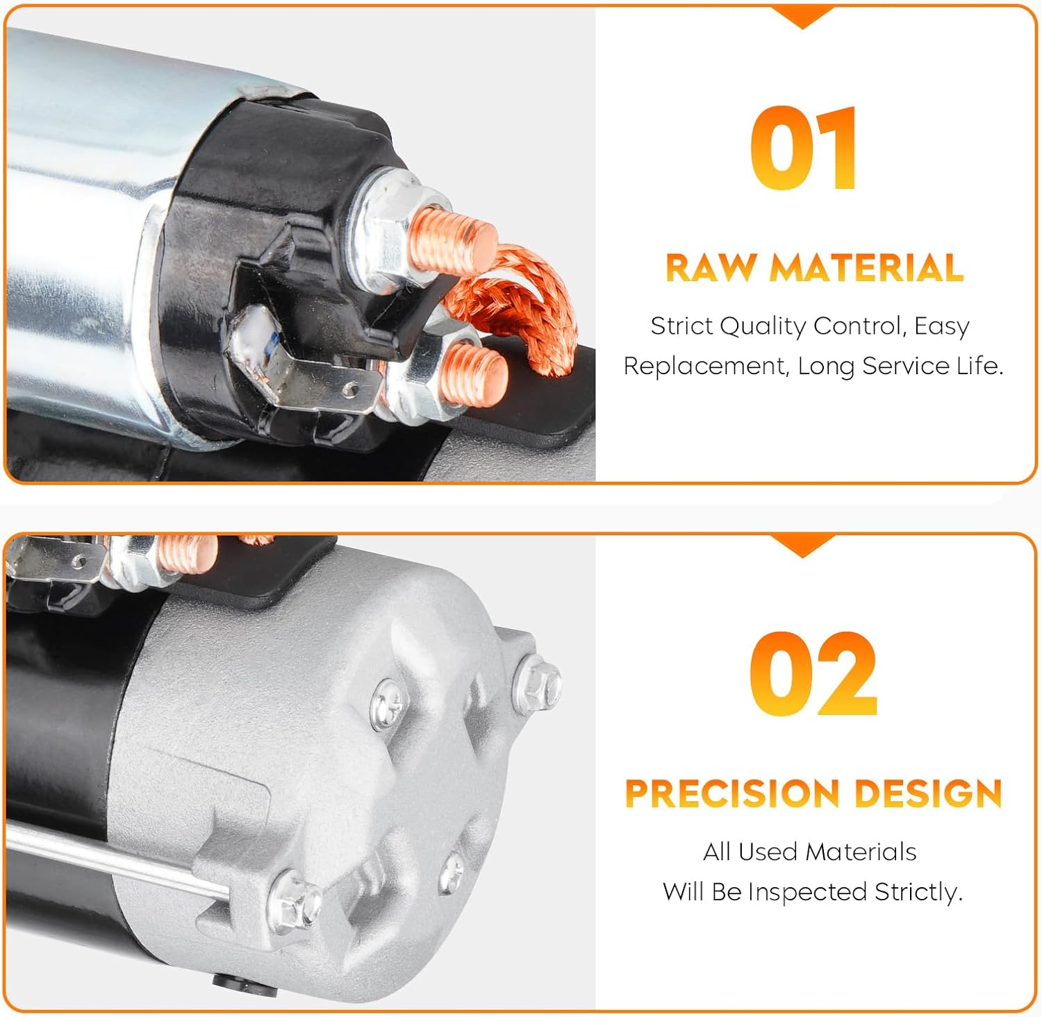 Starter for (Automatic Transmission) 3.8L 09-11 Jeep Wrangler, for 09-10 Volkswagen Routan, for 3.3L 06-07 Dodge Caravan, Grand Caravan 06-10, for 3.8L 06-10 Chrysler Town & Country, 06-08 Pacifica