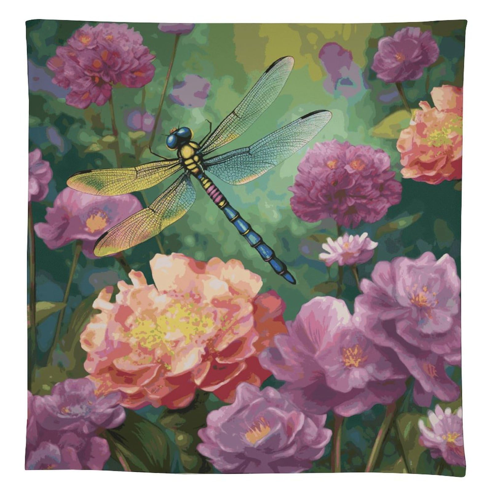 Nappe imperméable de qualité supérieure en polyester 300D robuste motif jardin