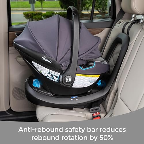 Miniatura 4 de Diono LiteClik30 RXT SafePlus - Asiento infantil y base para automóvil, orientación trasera para bebés de 5 a 30 libras, ingeniería SafePlus, con