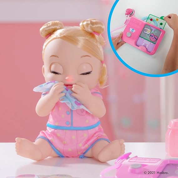 Baby Alive Lulu Achoo Doll ، لعبة تفاعلية للطبيب 12 بوصة مع أضواء وأصوات وحركات وأدوات ، أعمار الأطفال 3 وما فوق ، شعر أشقر