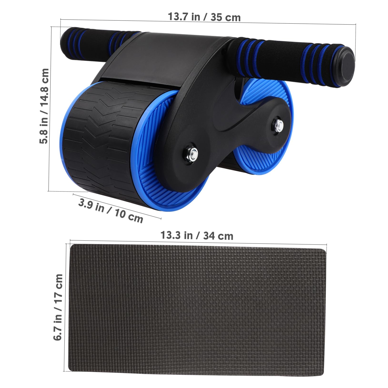 Toddmomy Rueda De Abds De Rebote Automático Sentarse Equipo De Ejercicio Abdominales Arrodillado Postura Capacitación Adulto Rodillo De Rueda Abdominal Almohadilla Caucho Color Aleatorio