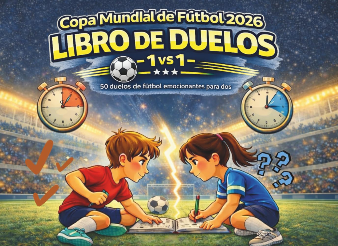 Copa Mundial de Fútbol 2026 – Libro de Duelos 1 vs 1: 50 duelos de fútbol para dos – niños desde 7 años