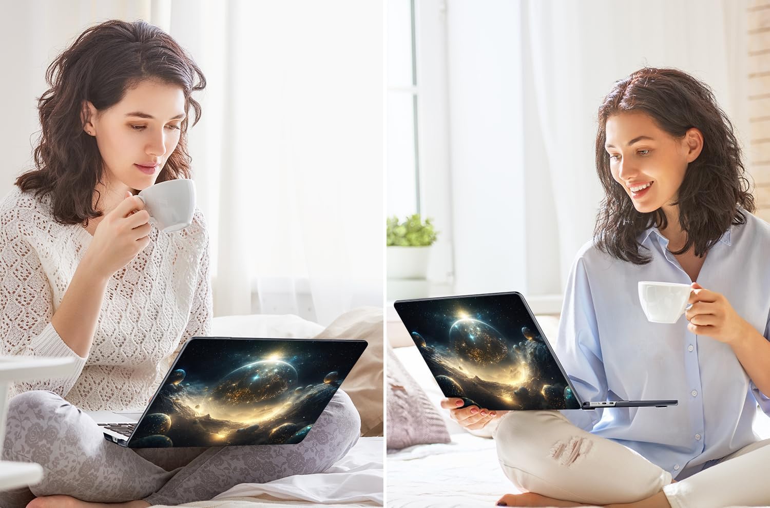 Tuiklol for M4 MacBook Air 13.6 inch Case 2025-2022 Release M2 Chip Model A3240 A3113 A2681, Plastic Hard Shell Cover for MacBook Air 13.6 Liquid Retina Display with Touch ID, Birth of Galaxy - Image 7