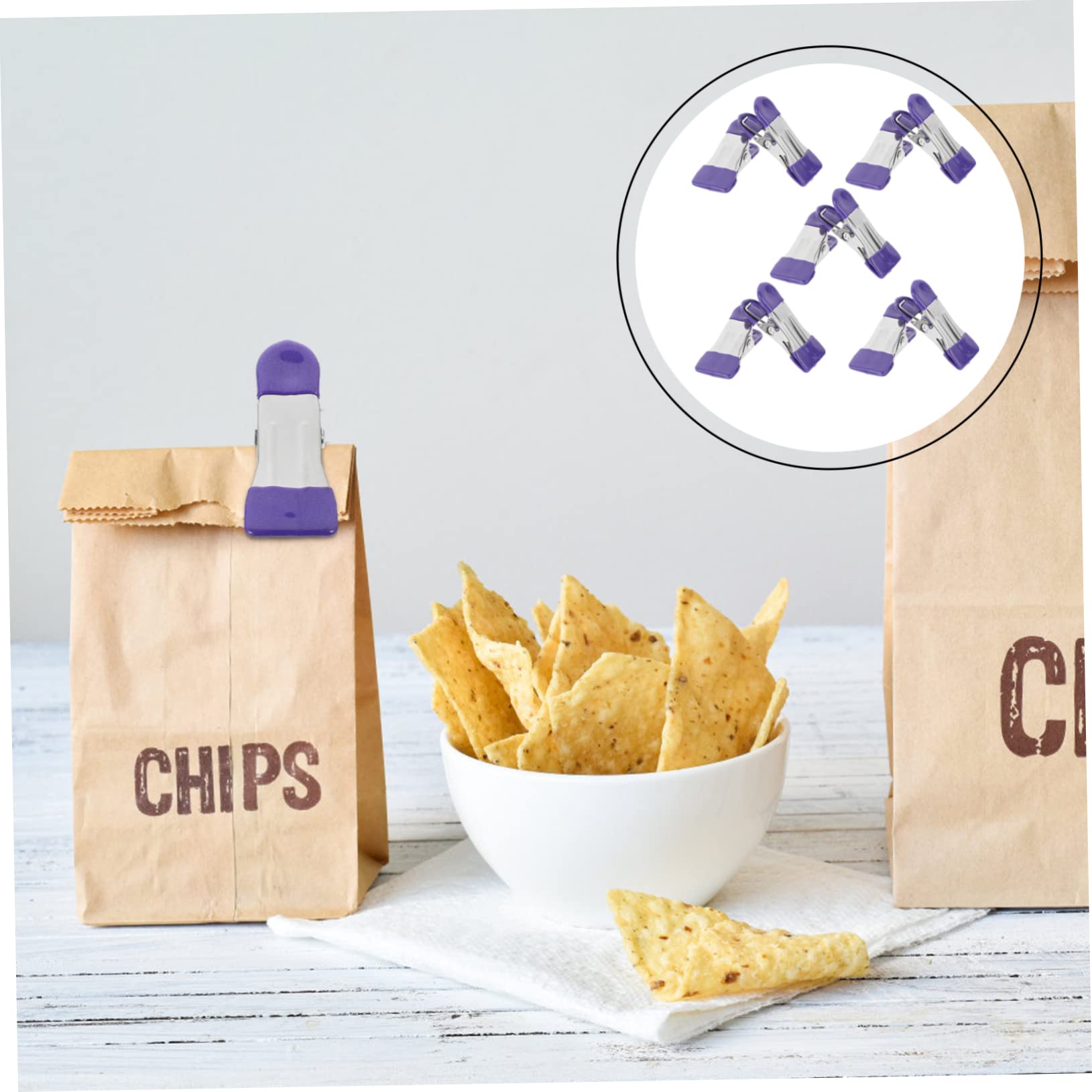 Cabilock 40pezzi Clip Per Abbigliamento Inossidabile Mollette Antivento Per Cibo e Tessuti Per Esterni e Interni Resistente e Leggero Per Snack e Sacchetti Alimentari