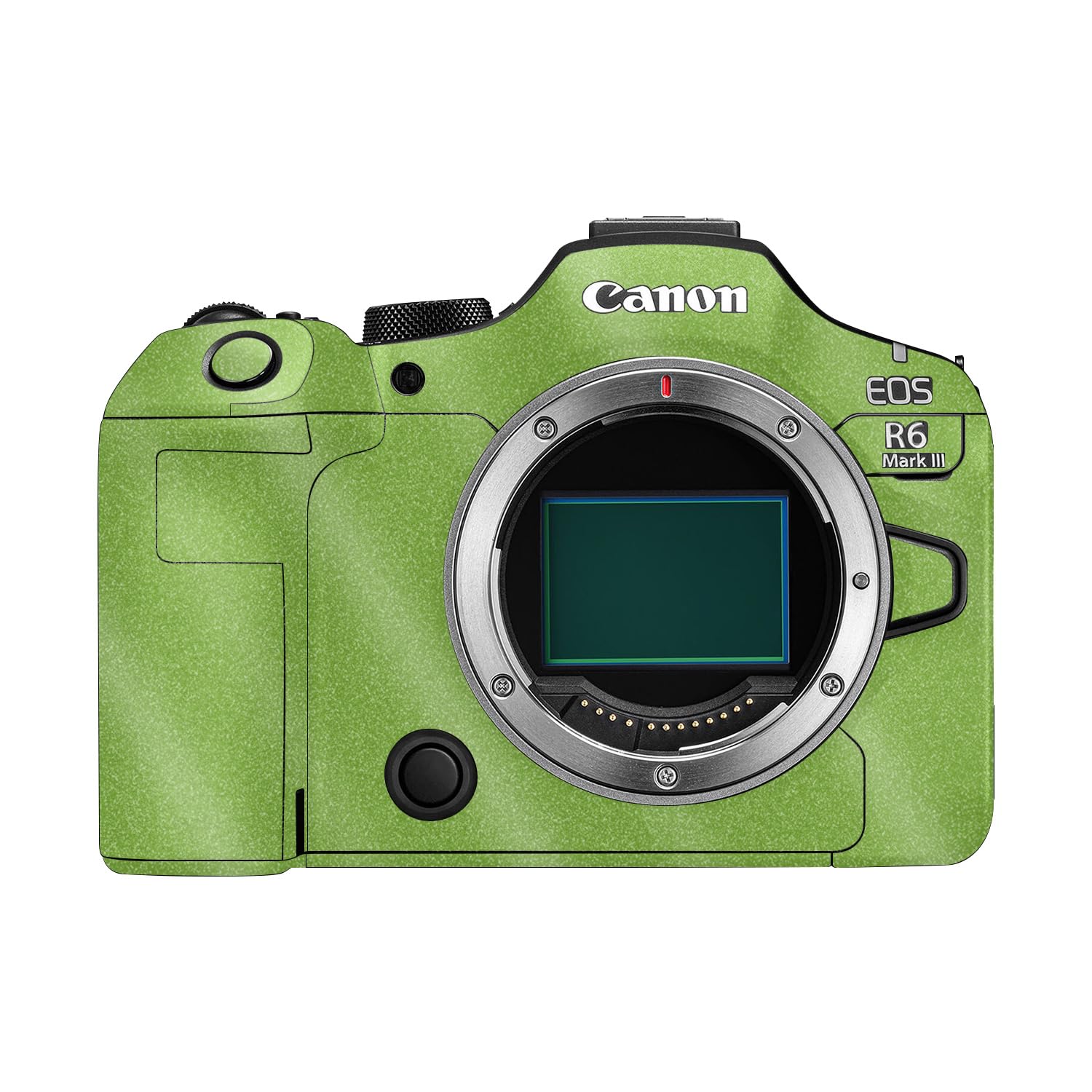 Glossy Glitter Camera Skin Compatible with Canon EOS R6 Mark III (2025) - Solid Lime Green - Premium 3M Vinyl Protective Wrap Decal Cover - Easy to Apply | Crafted in the USA by MightySkins