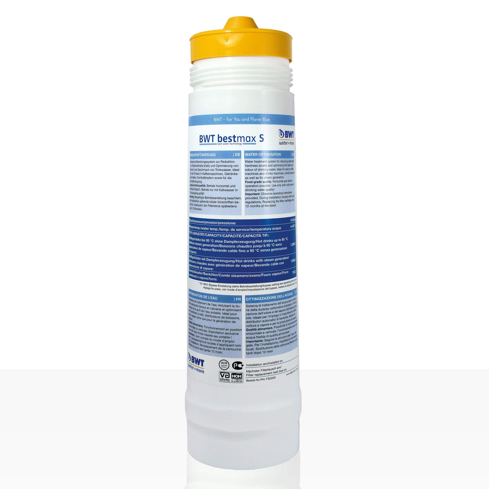 BWT Bestmax S Filterkerze, BWT water + more Wasserfilter ca. 1000 L
