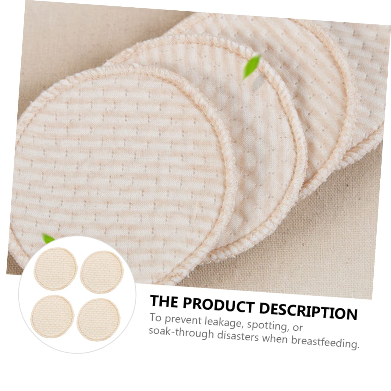 VICASKY 12pezzi Coppette Assorbilatte Lavabili Cotone Naturale Assorbenti e Traspiranti Per Mamme Allattamento Design Antiscivolo e Riutilizzabili