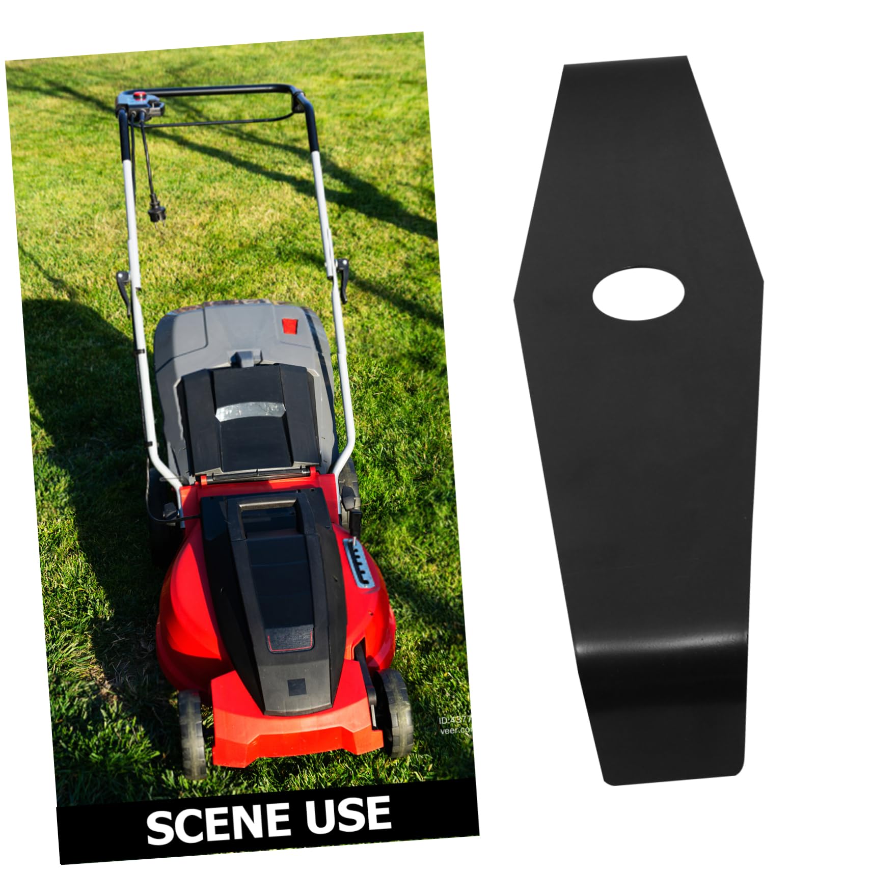 Cortador de Césped Set de 2 Cuchillas de Acero al Manganeso y Compacto Adecuado para Celebracion Verano en Césped