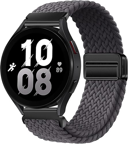 Bandas magnéticas de nailon compatibles con Samsung Galaxy Watch 6543 ProClassicSportGear S3S2 FrontierActive, correa de reloj de 0.787 in y 0.866