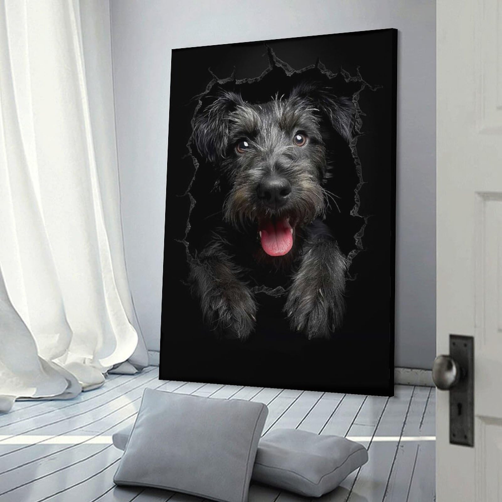 Junmoney Irish Wolfhound Room Decor Wall Art, 24x36inch(60x90cm), for Bedroom Walls, Guest Spaces Or Lounges, Stylish Decor for A Restful Room Update