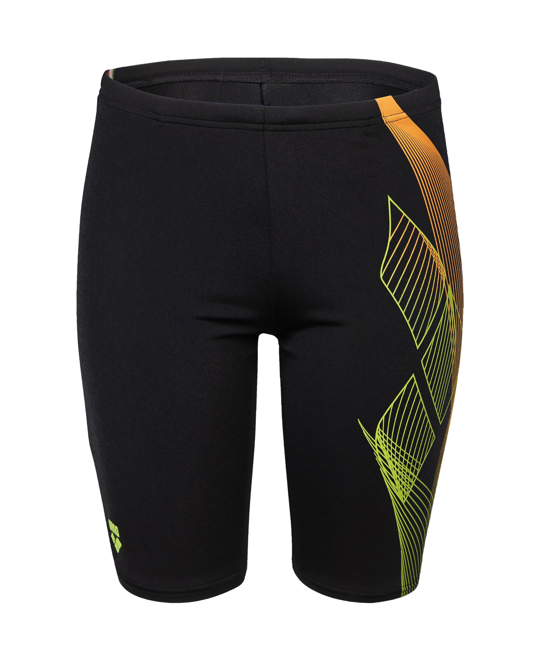 Arena Boys' Performance Sea Water Competitive Athletic Swim Jammers Swimming Trunks, Black, 22