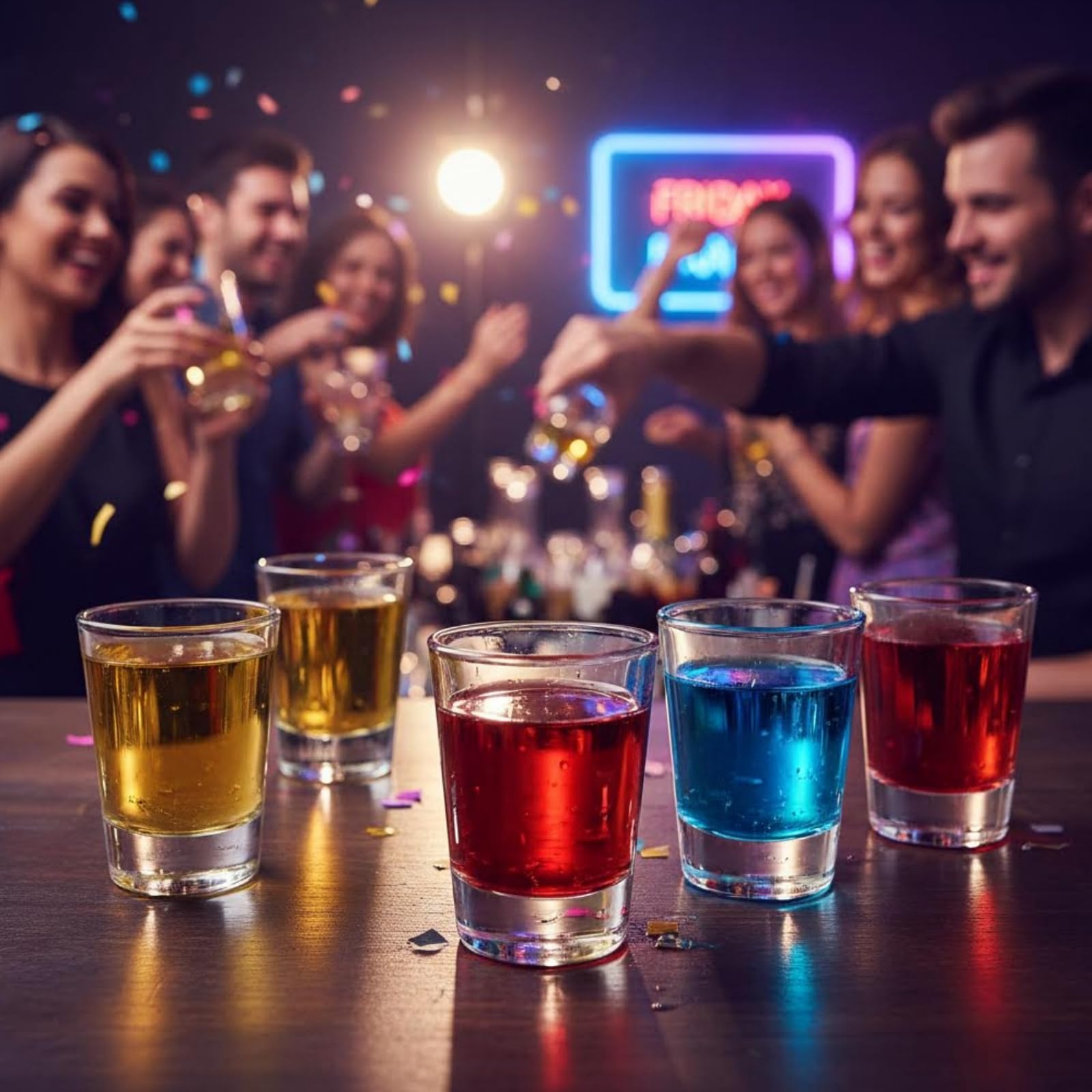 Tebery - Set di Bicchierini da Shot, Bicchieri Rotondi da Liquore con Base Pesante, 30 Pezzi