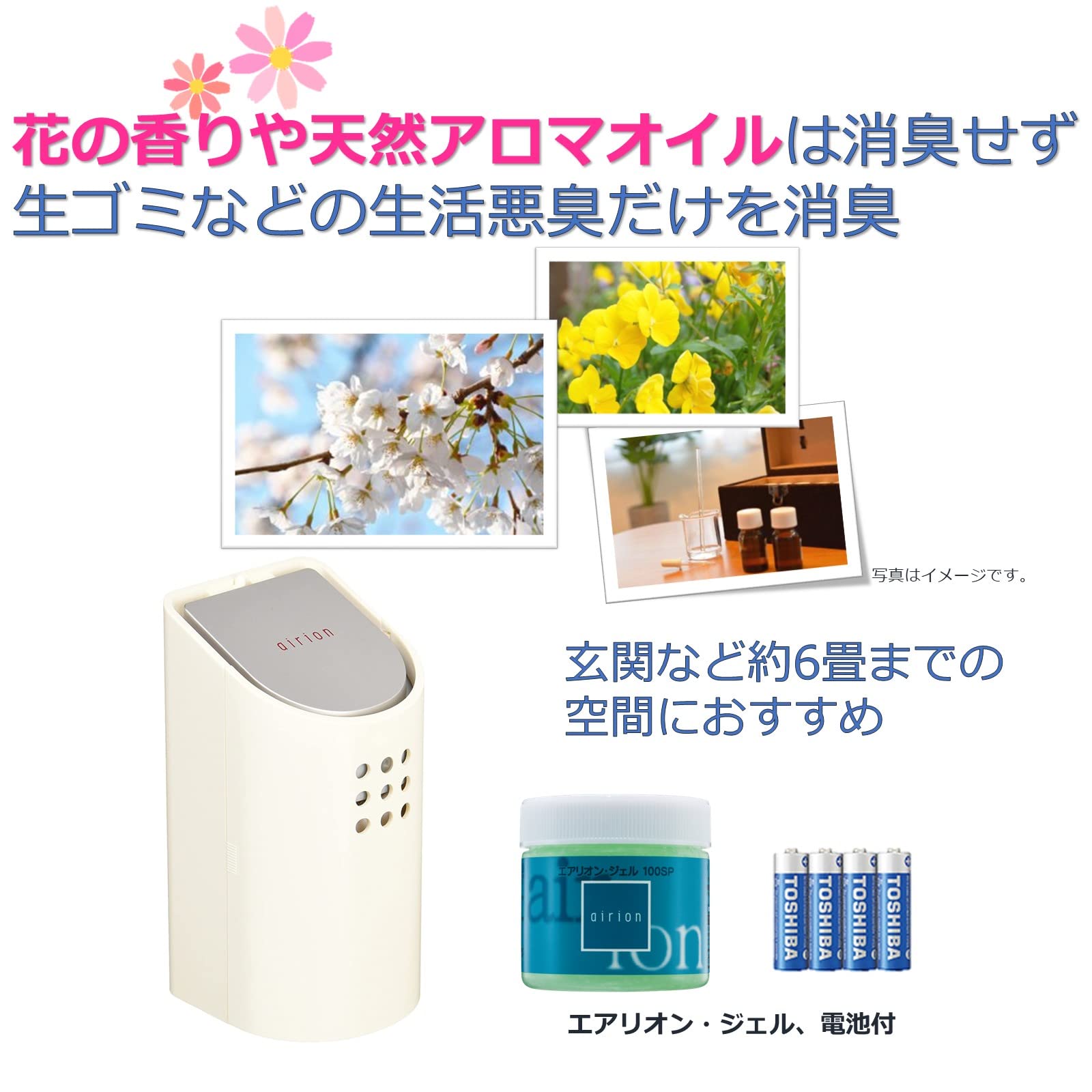 Amazon.co.jp: TOSHIBA 小型消臭器 エアリオン・スリム デオドライザー