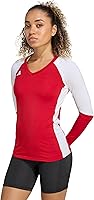 adidas Women's Quickset Long Sleeve Volleyball Jersey - Lightweight CLIMACOOL Fabric, Slim Fit for Peak Play