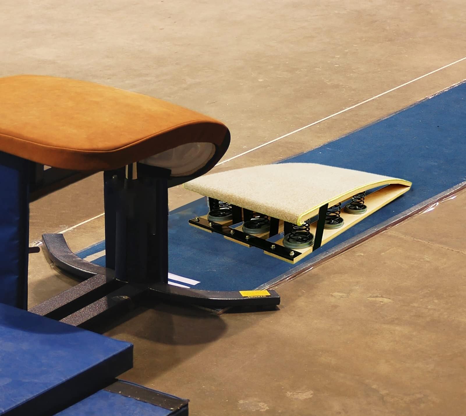 trampolín de Gimnasia, Tablero de Salto Grande 9 resortes for Adultos, Alta Elasticidad