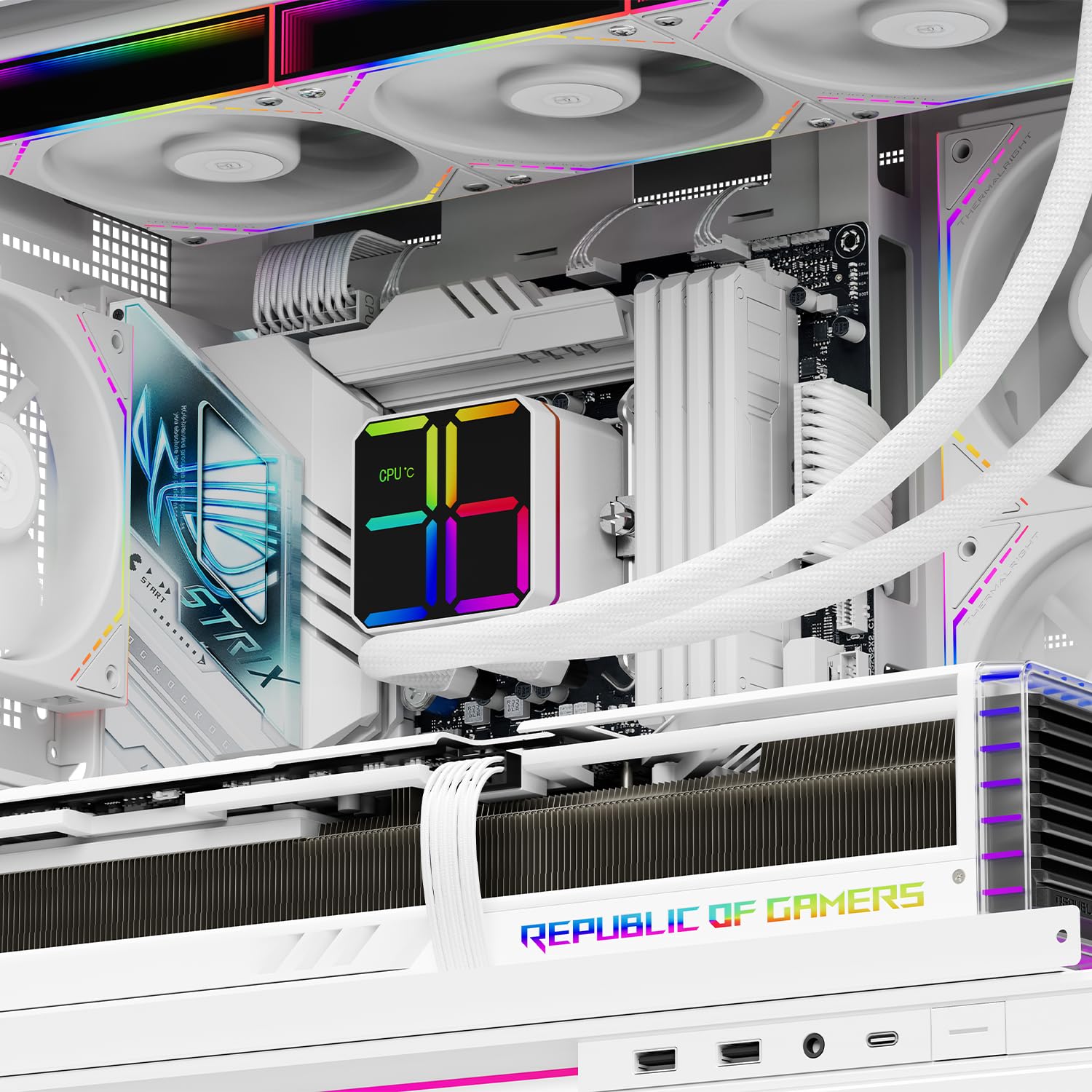 Thermalright TR Magic Qube 360 ARGB chłodnica cieczy do CPU, wentylator z klocków o prędkości 2000 obr./min, do AM4/AM5, Intel LGA115X/1200/1700/1851, zmiana kolorów sterowana temperaturą, wyświetlacz