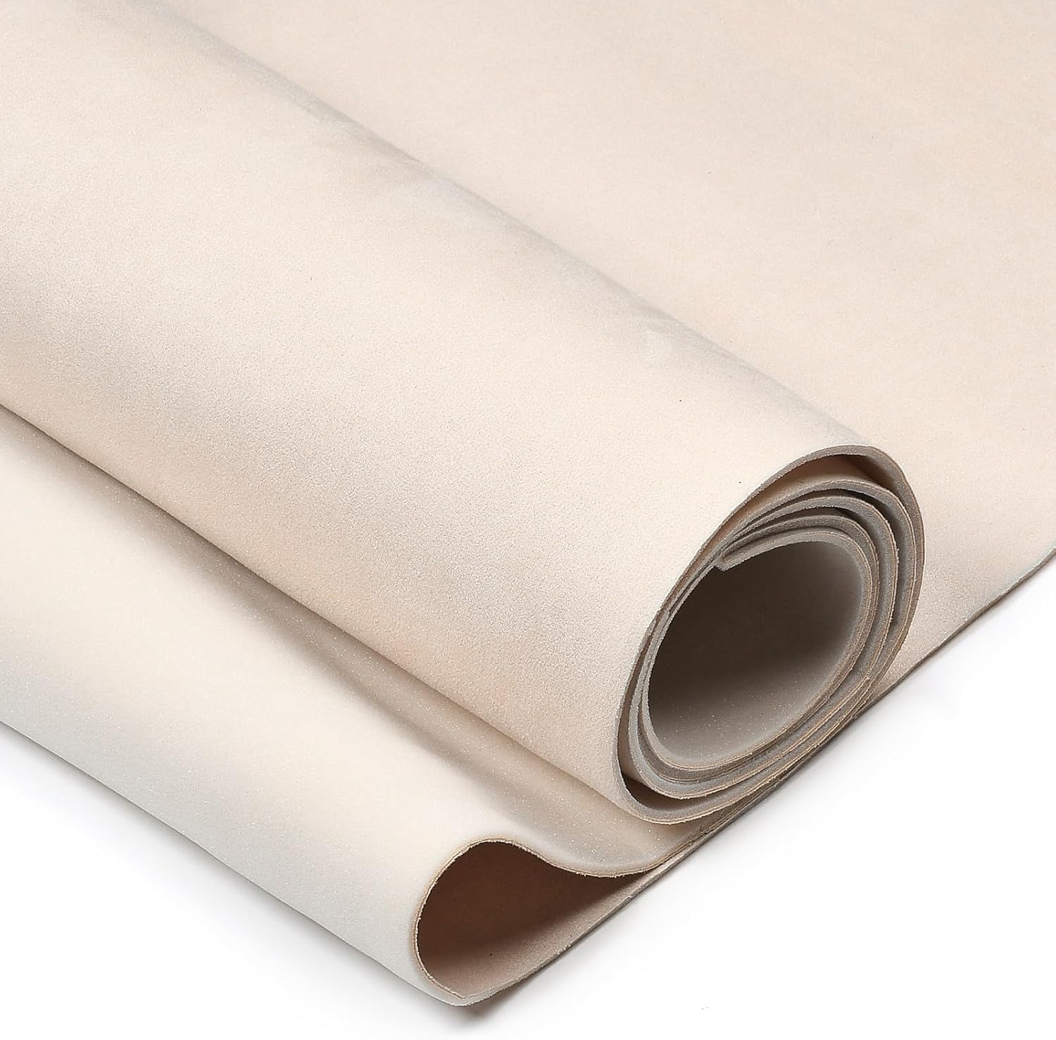 Suede Auto Headliner Fabric 98" L x 60" W with Foam Backing, Beige Automotive Headliner Fabric for Car Interior Truck, SUV, RV Roof Headliner DIY Repair & Upgrade (Beige)