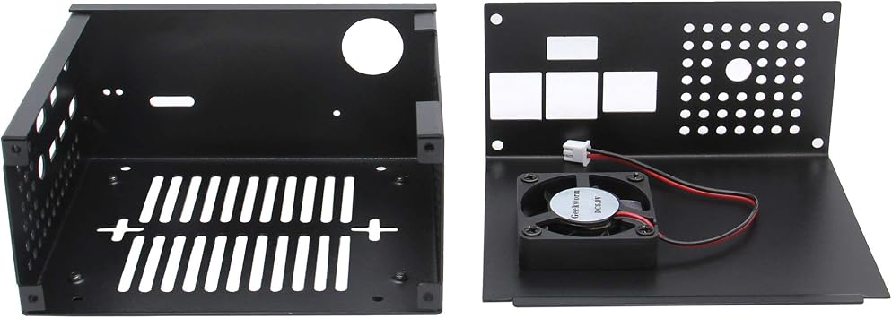 Geekworm X825-C8 Metal Case for Raspberry Pi 4B & X825 V2.0 & X735