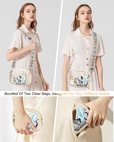 Miniatura 104 de KETIEE Bolso cruzado transparente, aprobado para estadios, para conciertos, eventos deportivos, festivales
