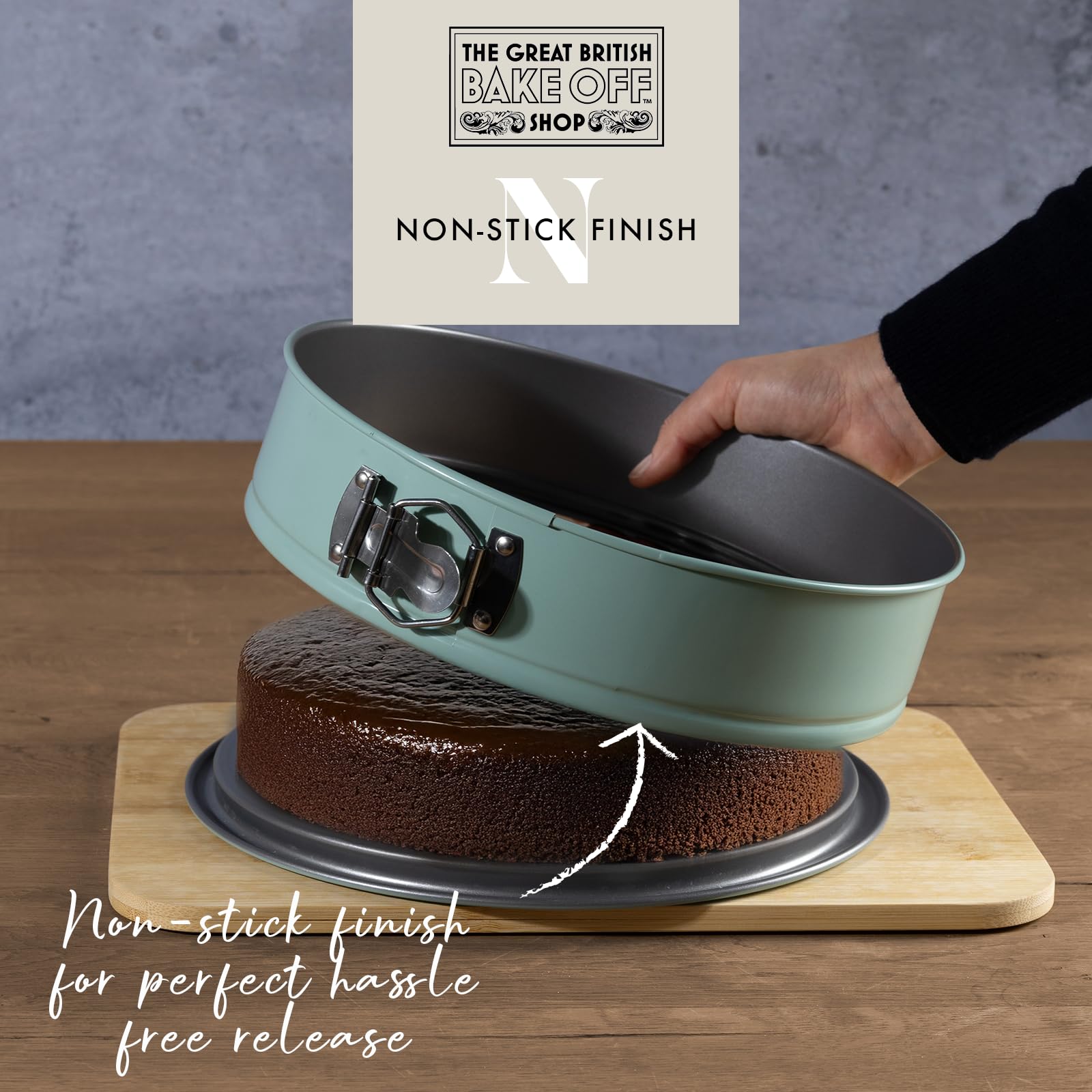 The Great British Bake Off Springform Cake Tin for Baking Cheesecake Tin, Large Round Spring Form Pan - Image 2