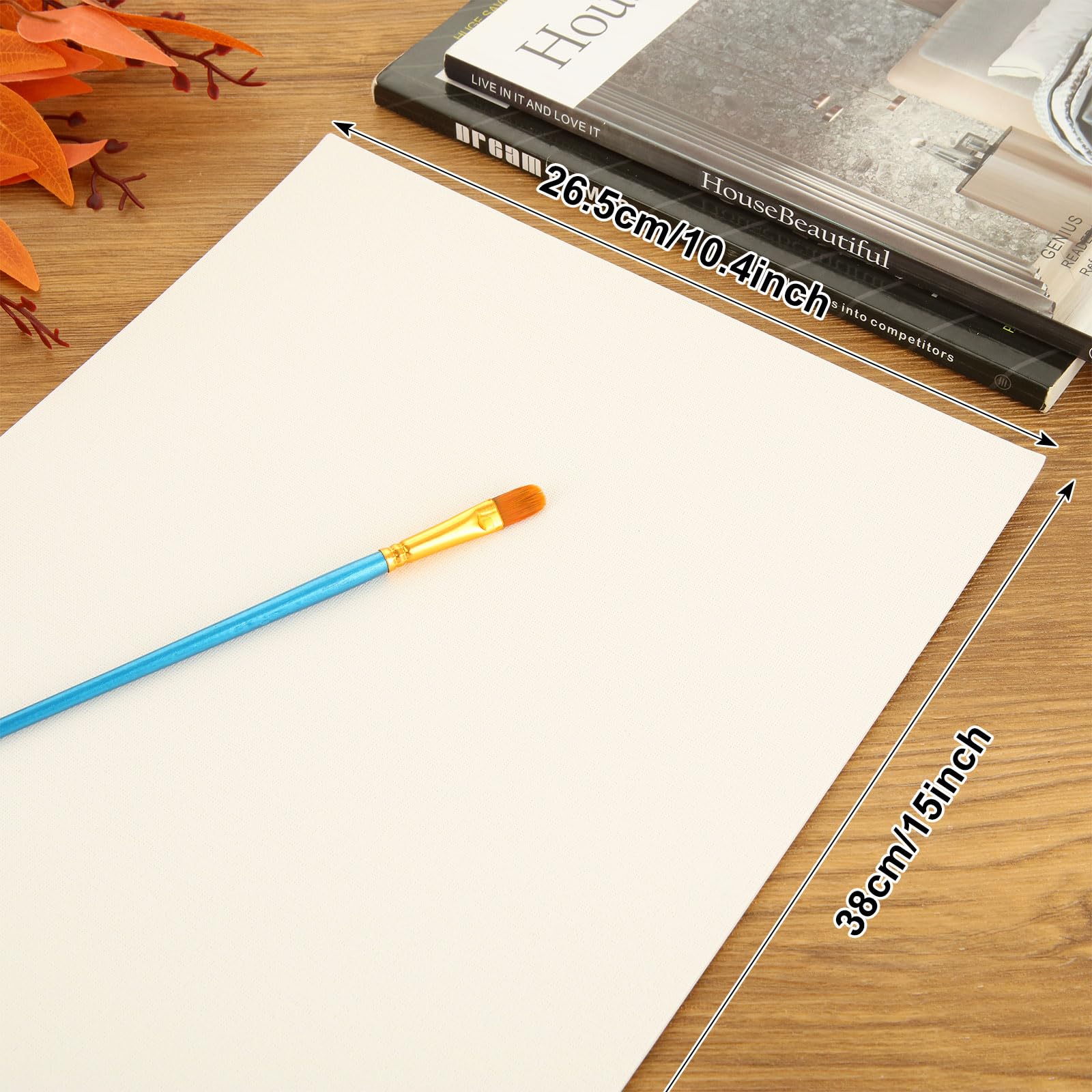 APACALI 20PCS Canvas Board 26.5x38cm, A3 Canvas for Painting Blank Canvases for Art White Canvases for Painting Sketching, Drawing - Image 2
