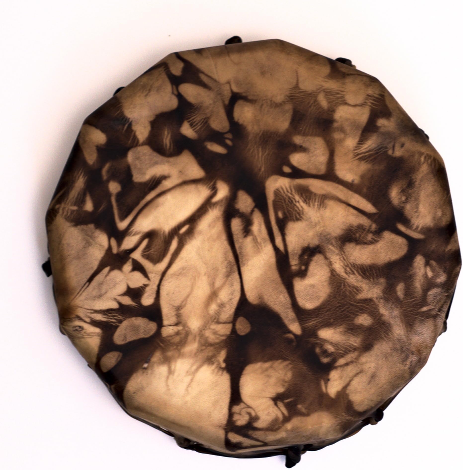 Handmade Deer Hide Frame Drum – Cedar Wood Hand Drum for Meditation, Sound Healing, and Music (13")
