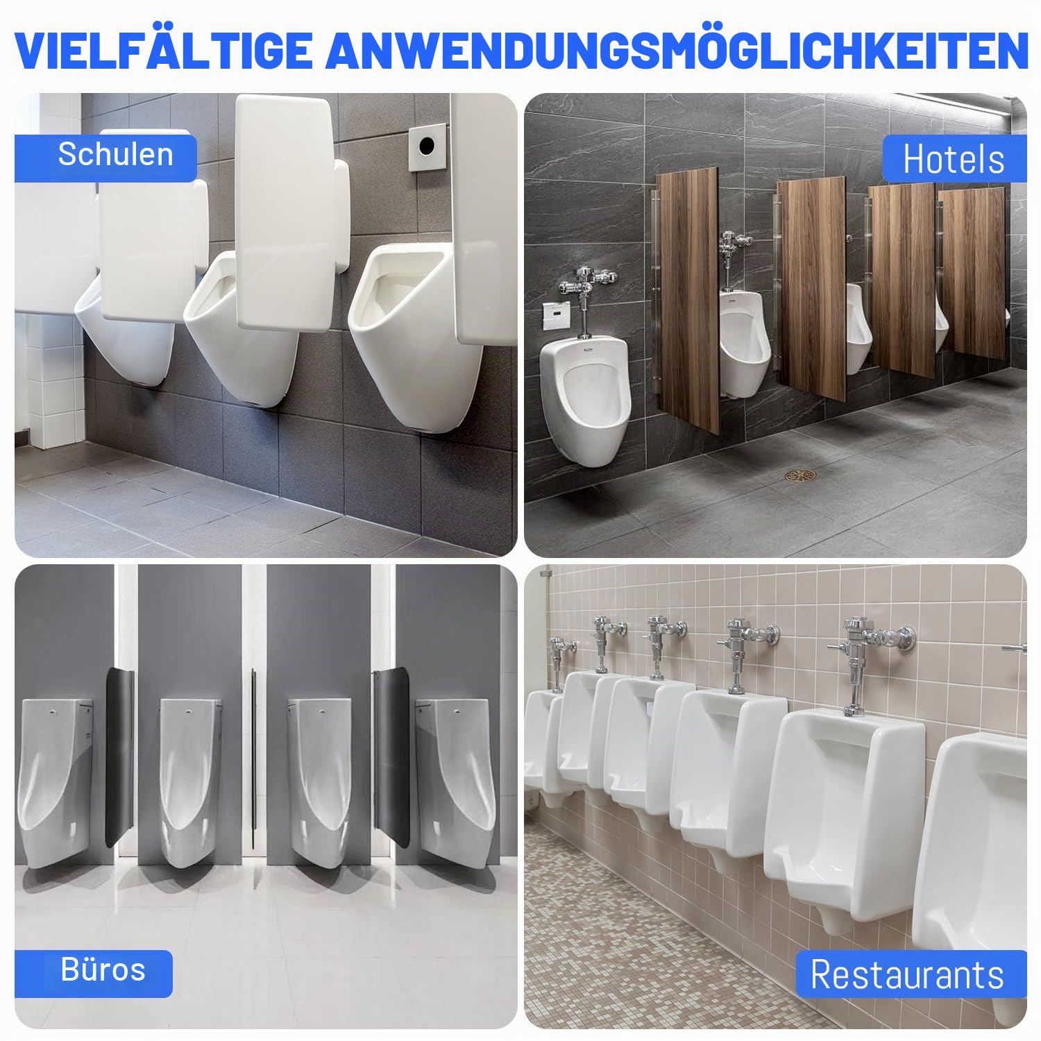 24 Stück Urinalsieb Deodorant Aromatische Tablette, Urinalsieb mit Duft Matren, 3D Wellen Pissoir Spritzschutz Urinaleinlage Einsatz für Toiletten im Büros, Stadien, Schulen, Hotels