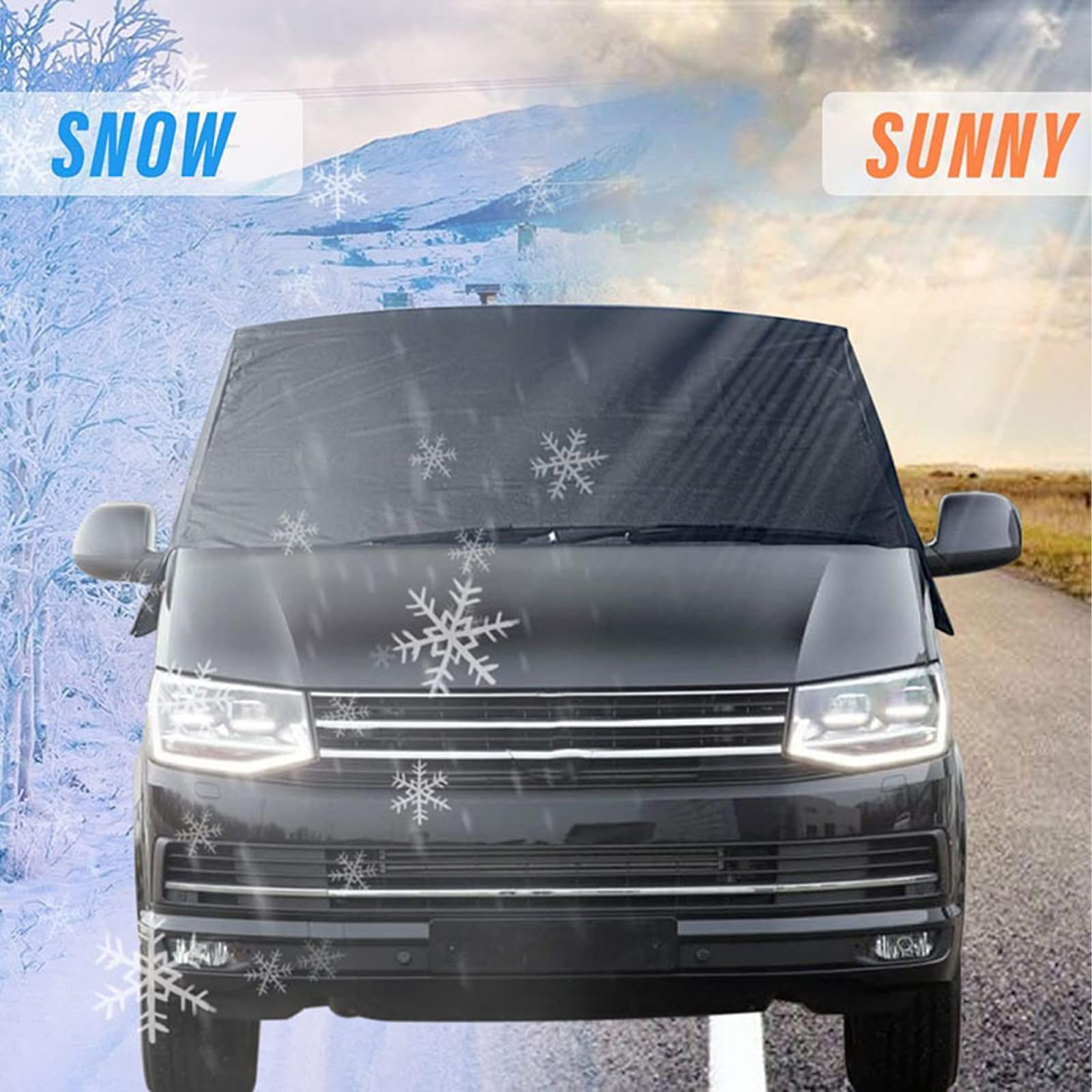 Konnfeir Mezza copertura copriauto per inverno estate copri carrozzeria per esterni per interni Impermeabile antipolvere universal Materiale Oxford 420D (Hatchback