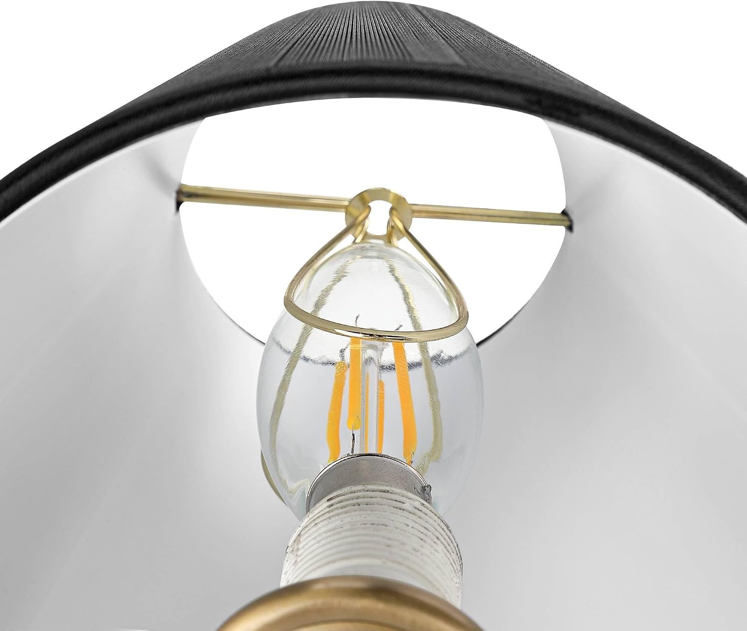 Springcrest Ravelle Black Nylon String Clip-On Empire Shade (3x6x5) - Springcrest