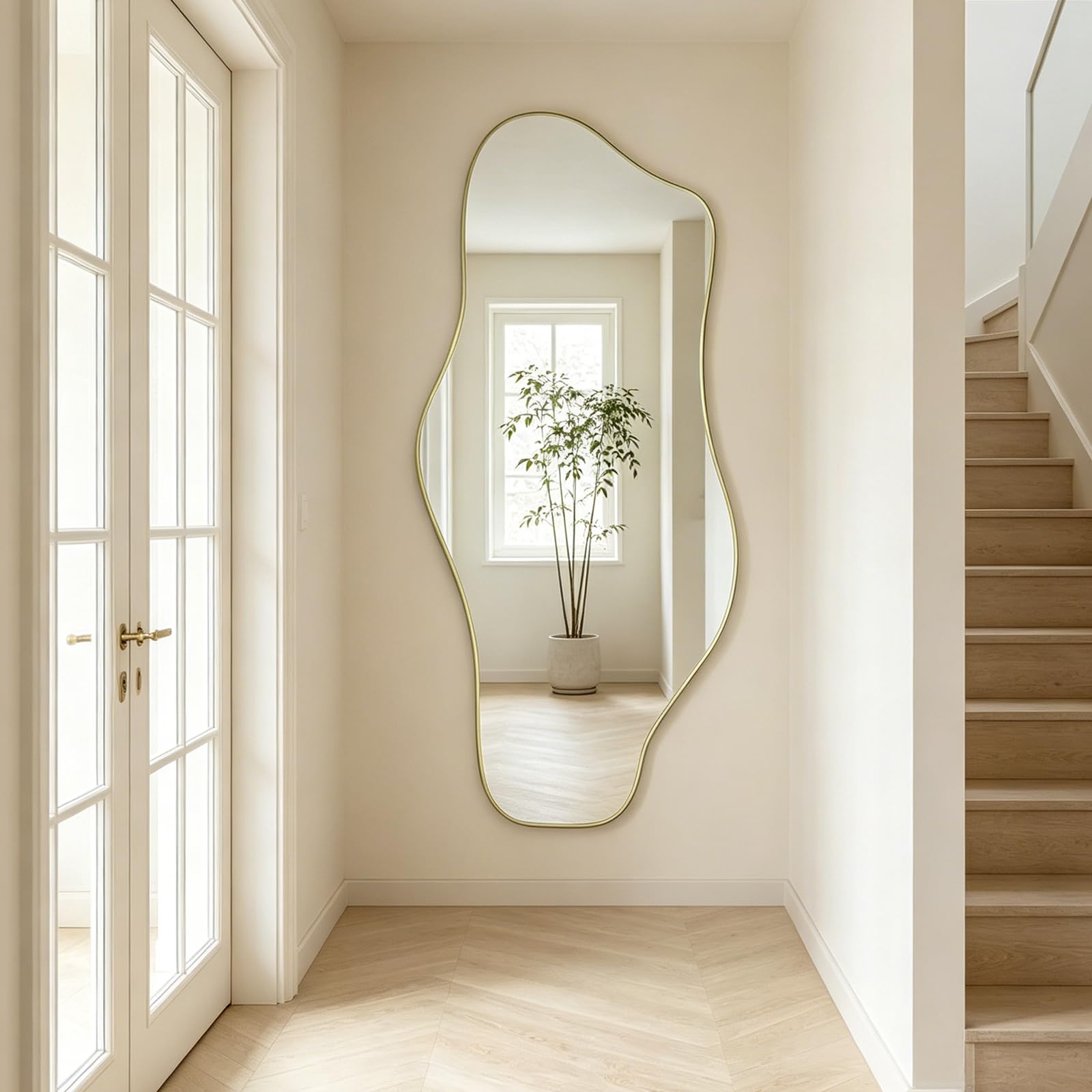 Amazon.com: DAOYIJIAJU Irregular Full Length Mirror, 67