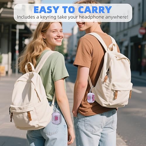 Miniatura 7 de Funda de bloqueo seguro para AirPods Pro 2 con soporte para teléfono, funda protectora de TPU suave y transparente a prueba de golpes para Airpods