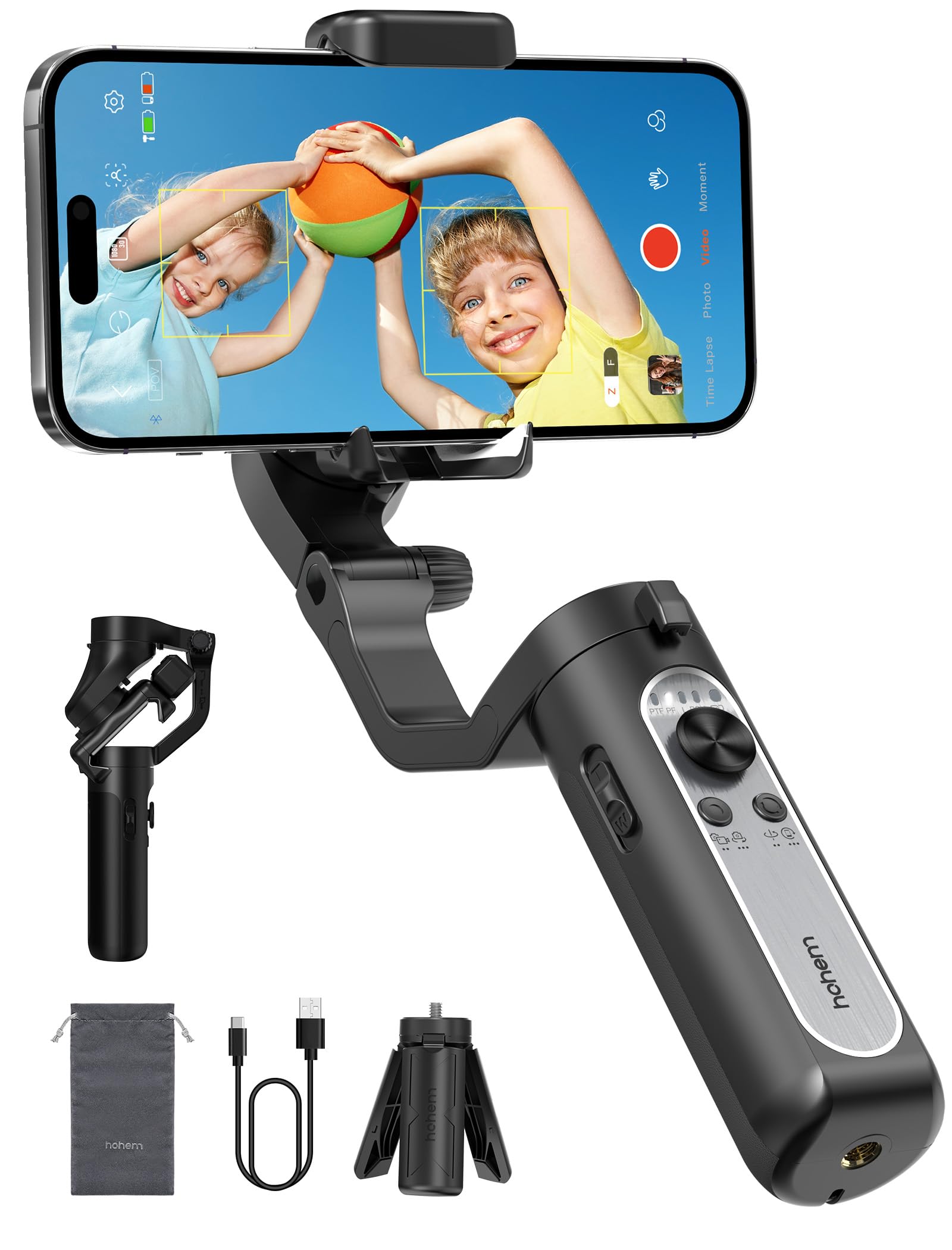 Hohem iSteady Mobile+ スタビライザー Hohem iSteady Mobile Plusスマホジンバル3軸スタビライザー