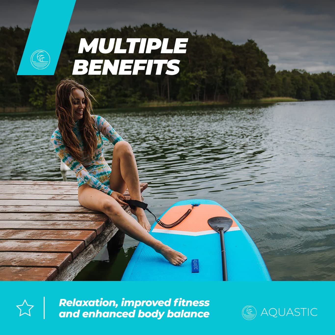 AQUASTIC Deska SUP, Stand Up Paddle Board z przydatnymi akcesoriami – wiele do wyboru