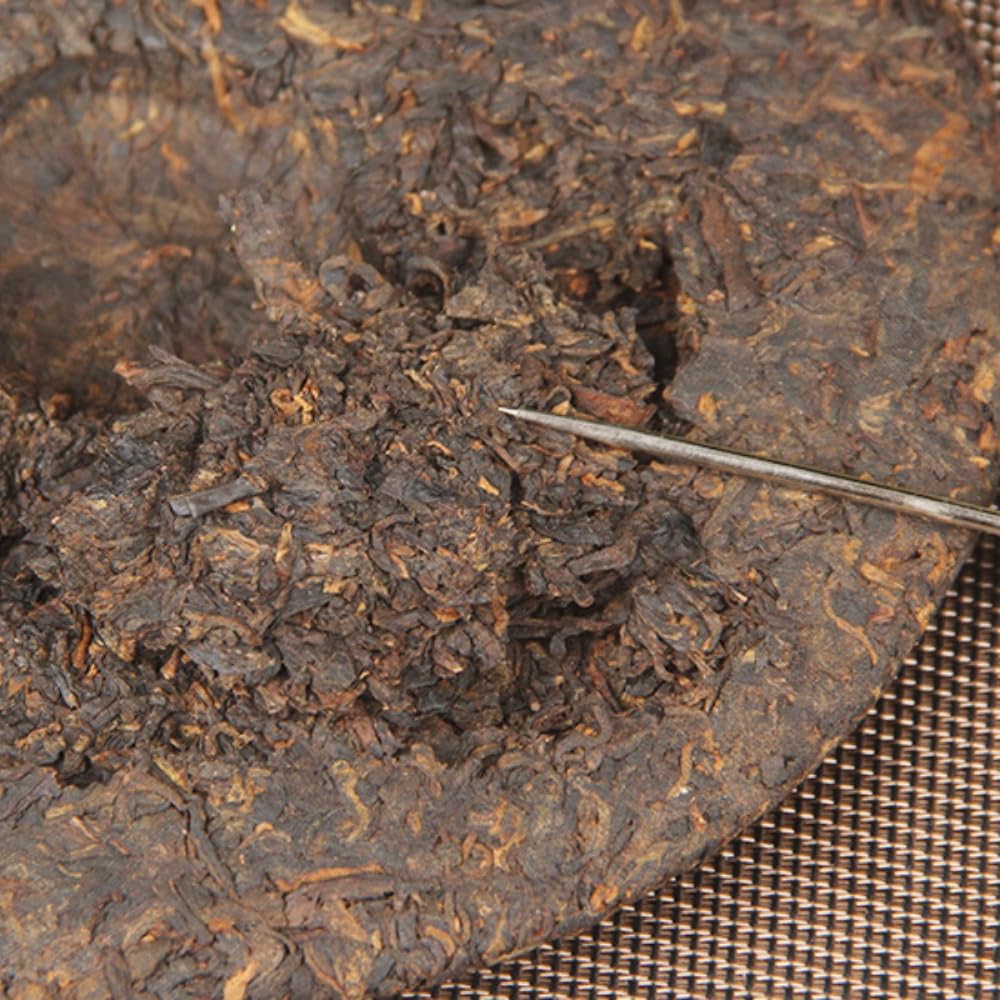 10 anni di tè nero Puerh invecchiato, 357g, Yunnan Bulang Mountain Imperial Pu'er Torta di tè matura