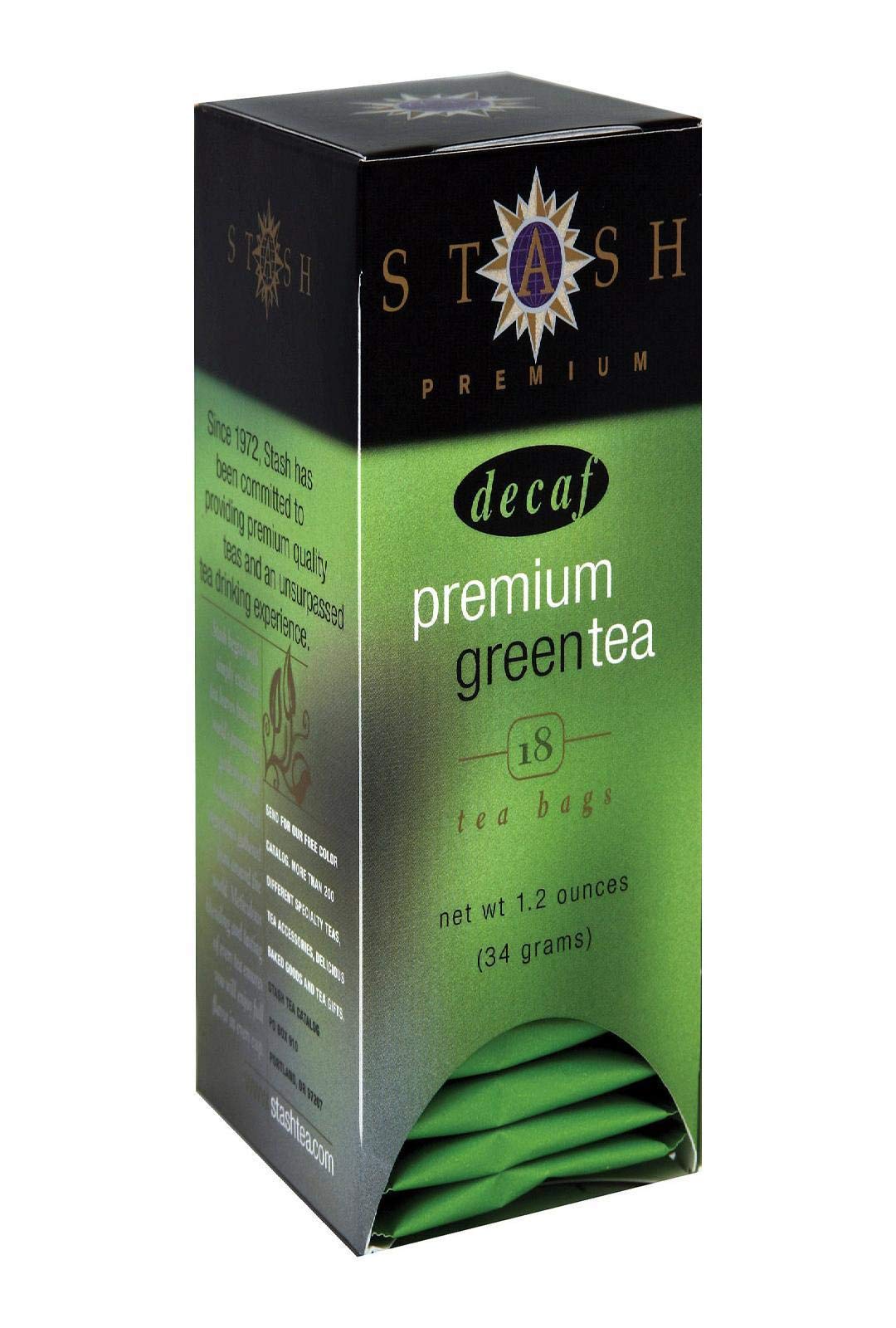 STASH TEA Decaf Premium Green Tea Bags, 18 CT