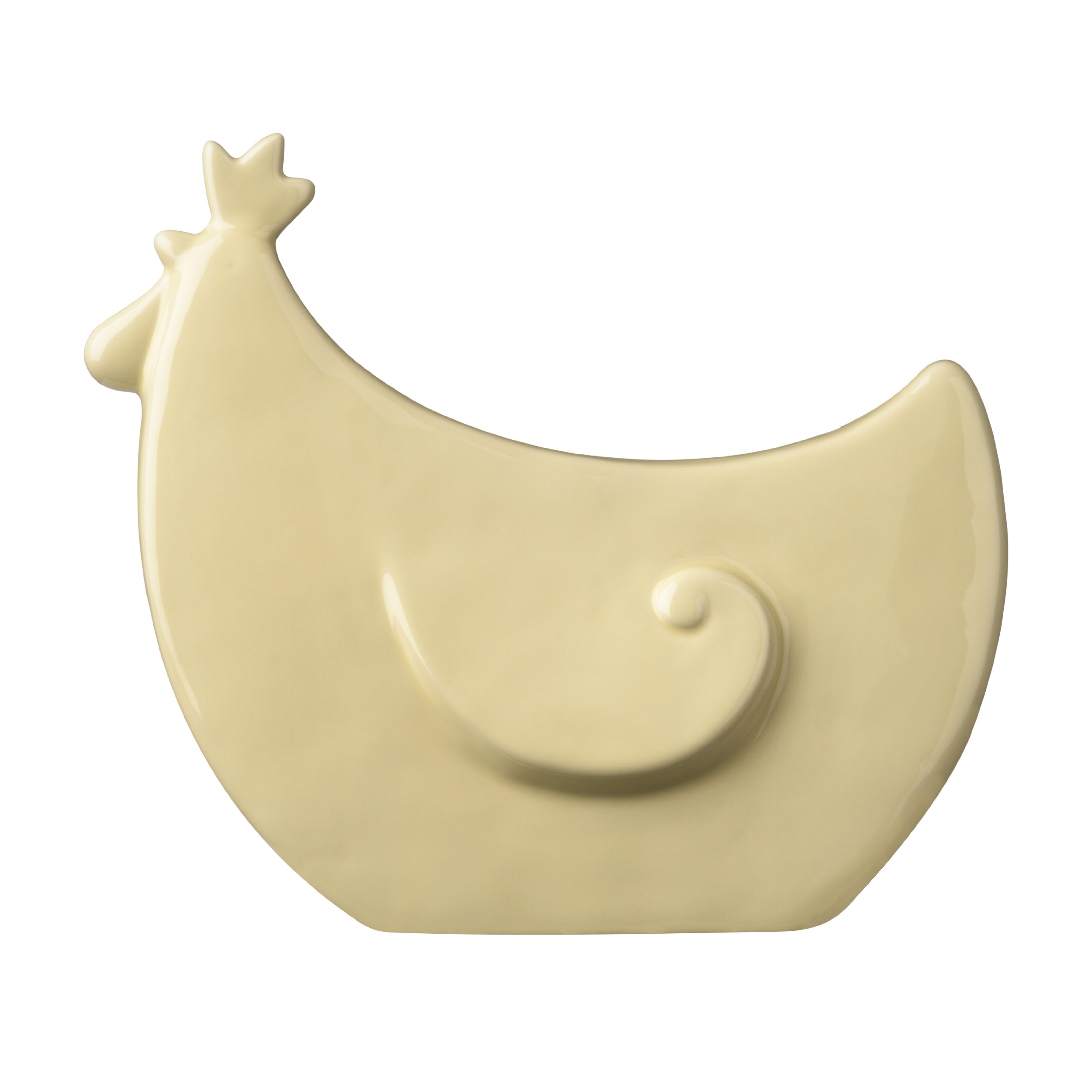 Orsina Ceramic Rooster Ornament - Cream - Stoneware - Farmhouse Style