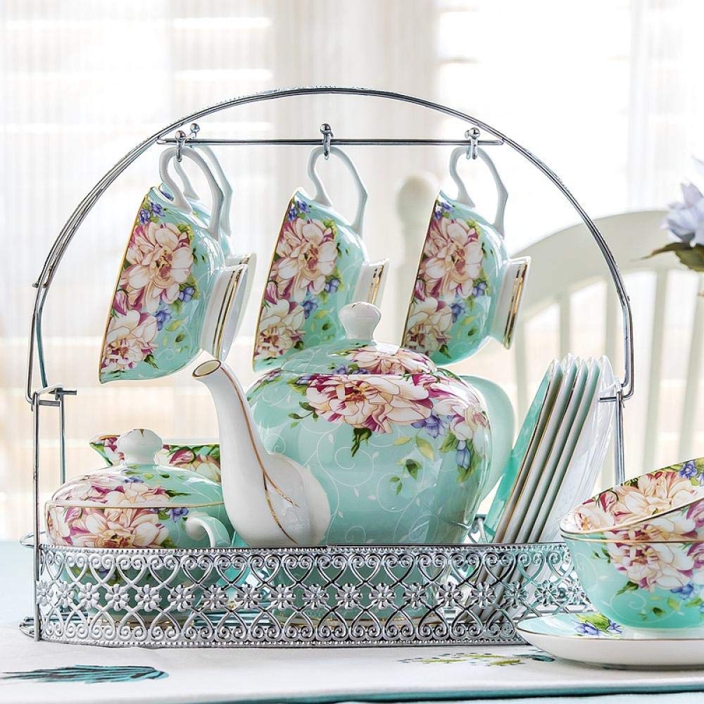 Set di Tazze da caffè in Porcellana Bone China Set da tè Europeo per Il tè pomeridiano Set da caffè Tazza in Ceramica