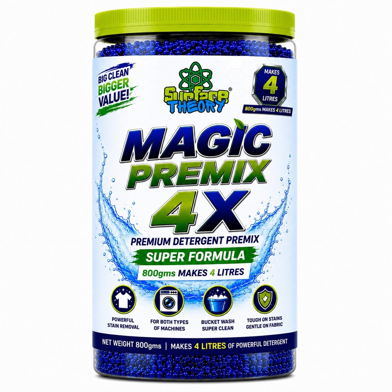 Surface Theory Magic Premix 4X Detergent Concentrate 800g | Concentrate Formula, 800g-picture-15