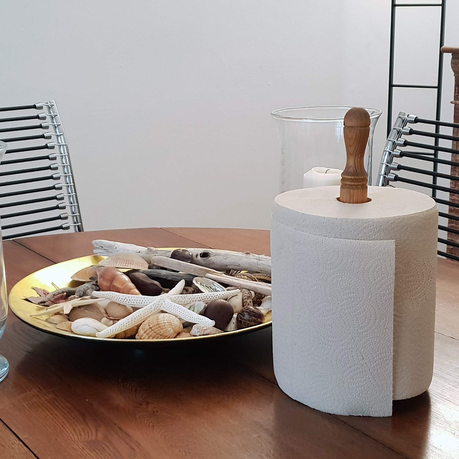 Papel Secamanos Cocina Rollo Multiusos 69 metros Eco Reciclado 300 servicios - 2 Capas Bobina Absorbente Ecologico EXTRA XXL - 1 Saco de 8 Rollos.