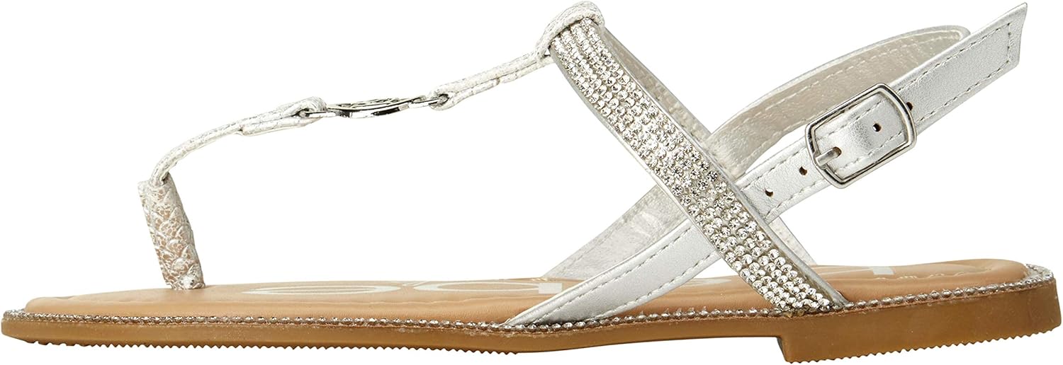  | bebe Girls' Sandals – Rhinestone Studded Snake Sandals with Medallion (Little Kid/Big Kid) | Sandals