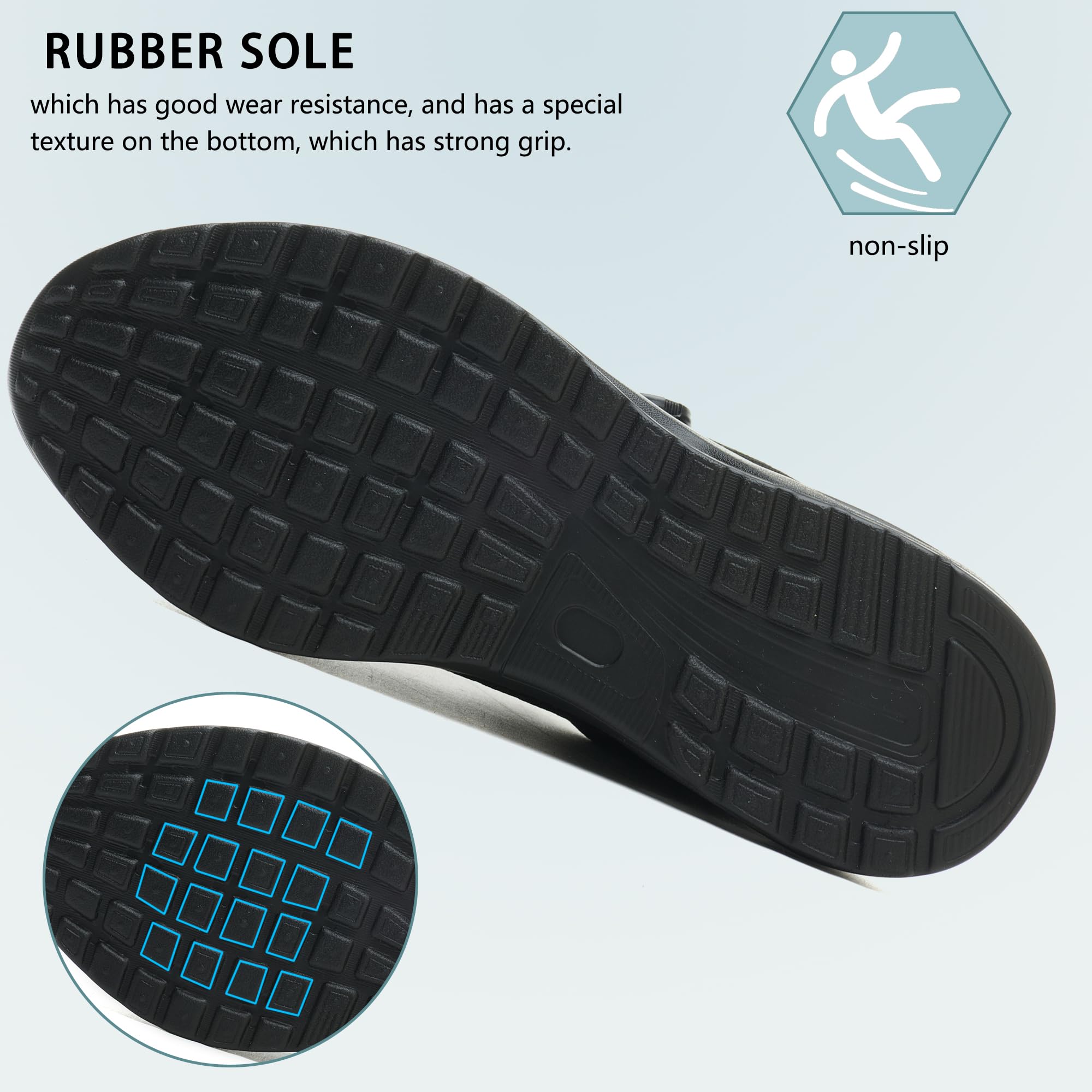 Buty ochronne męskie ze stalowym noskiem, buty ochronne damskie, lekkie buty ochronne, oddychające, antypoślizgowe, robocze buty ochronne z poduszką powietrzną, obrotową klamrą, sznurówki, czerń 2, 40