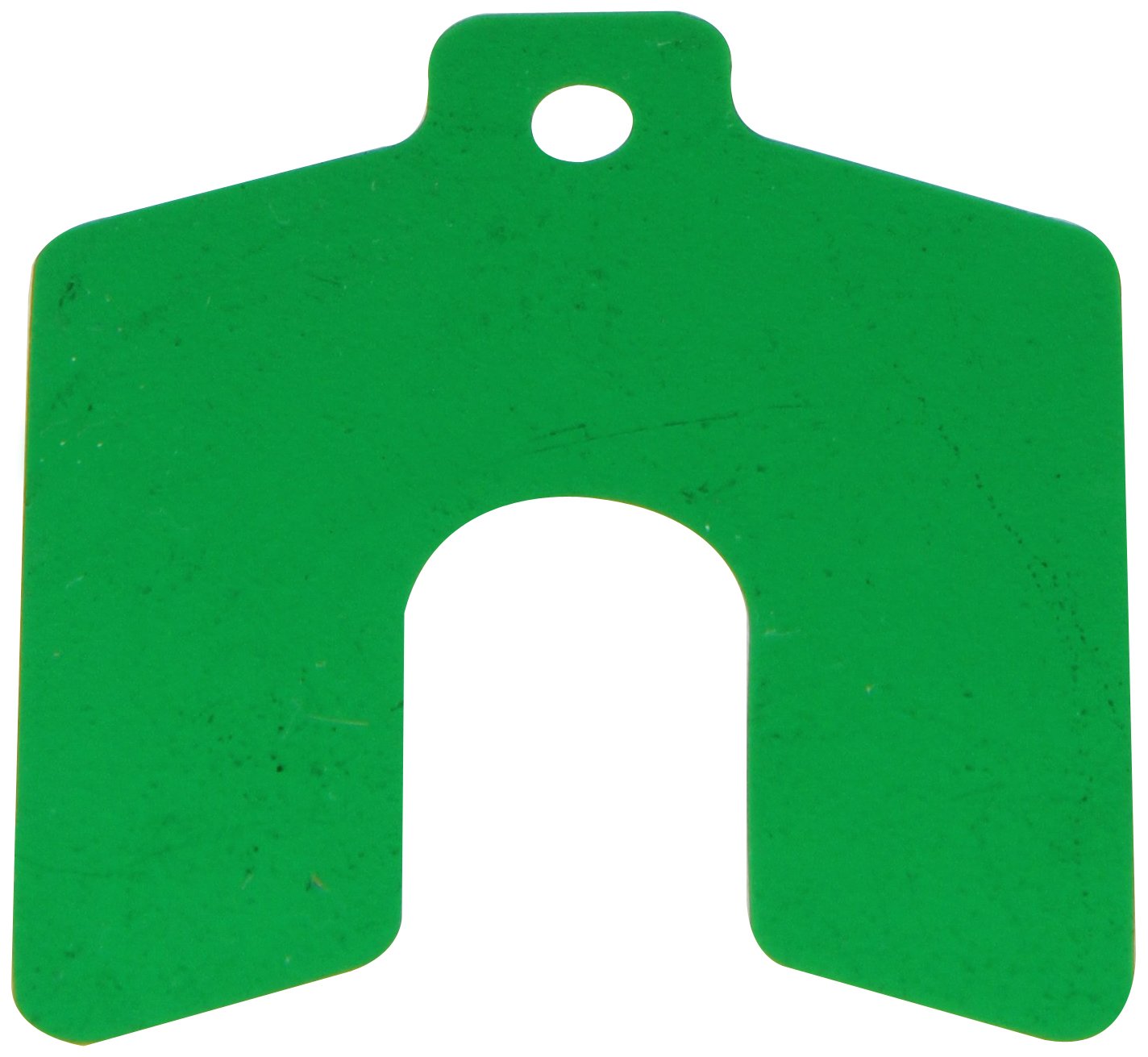 Polyester Slotted Shim, Green, 0.003