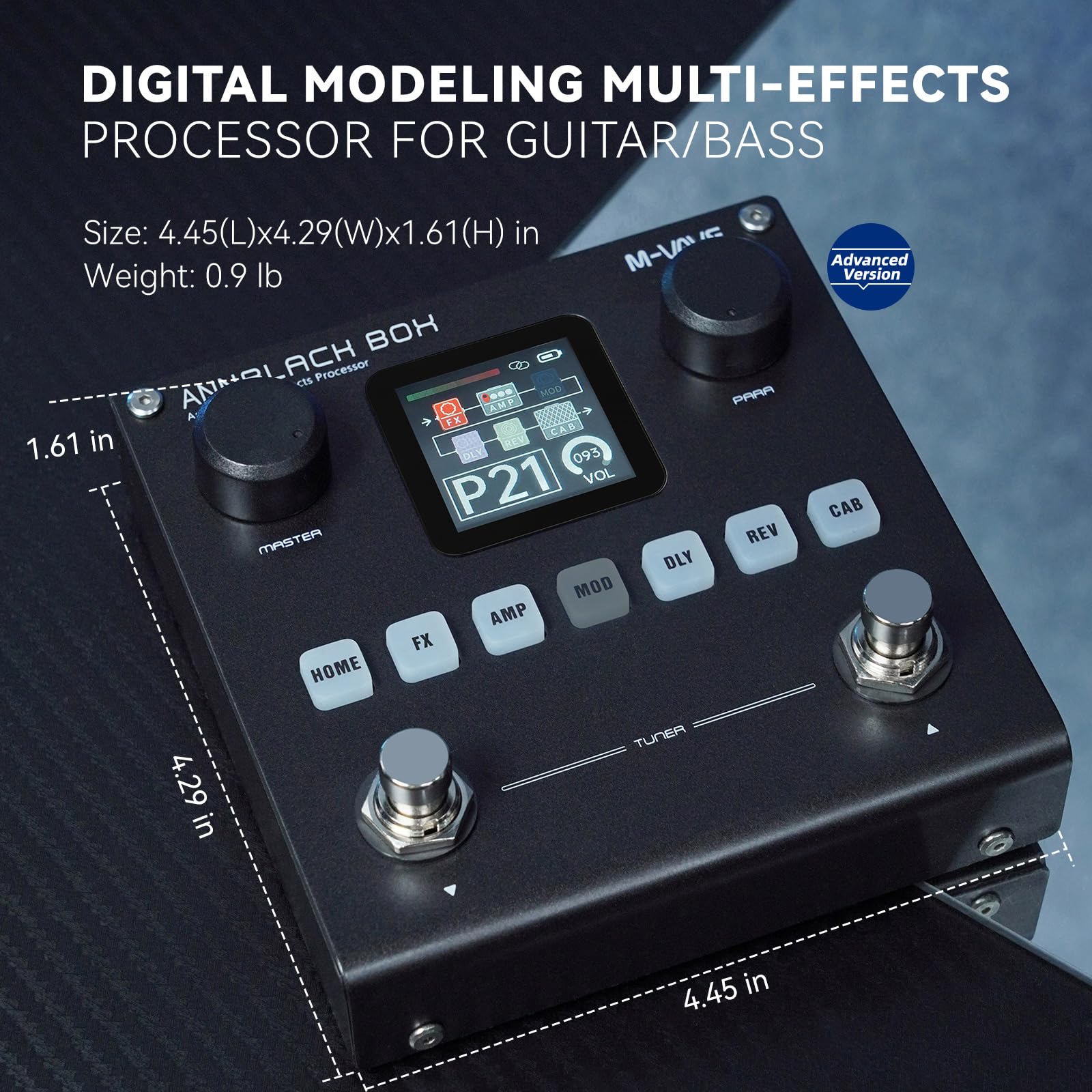 Amazon.com: M-VAVE ANN Blackbox Guitar Pedal 80 Editable Presets