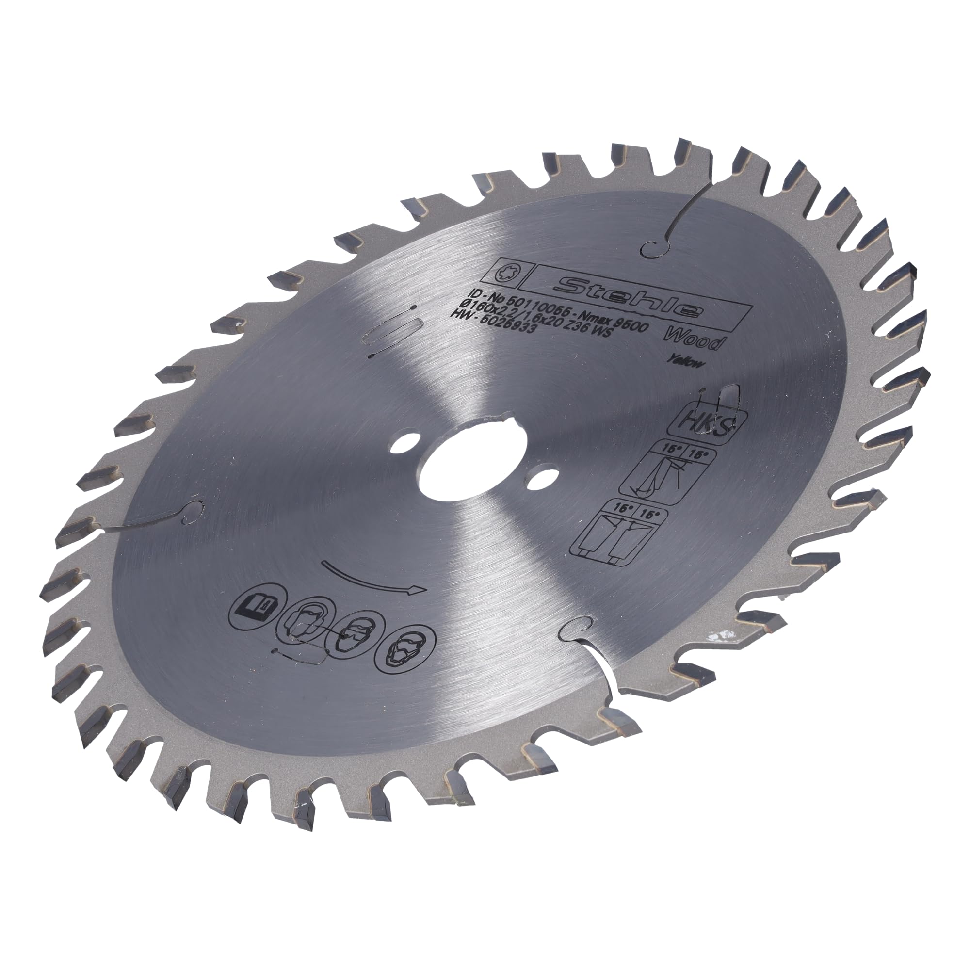 Hartmetall-Handkreissägeblatt 160 x 2,2/1,6 x 20 mm, 48 Zähne WZ, Made in Germany, für präzise Längs- und Querschnitte in Holzwerkstoffen mit Handkreissägen, Kapp- und Gehrungssägen.