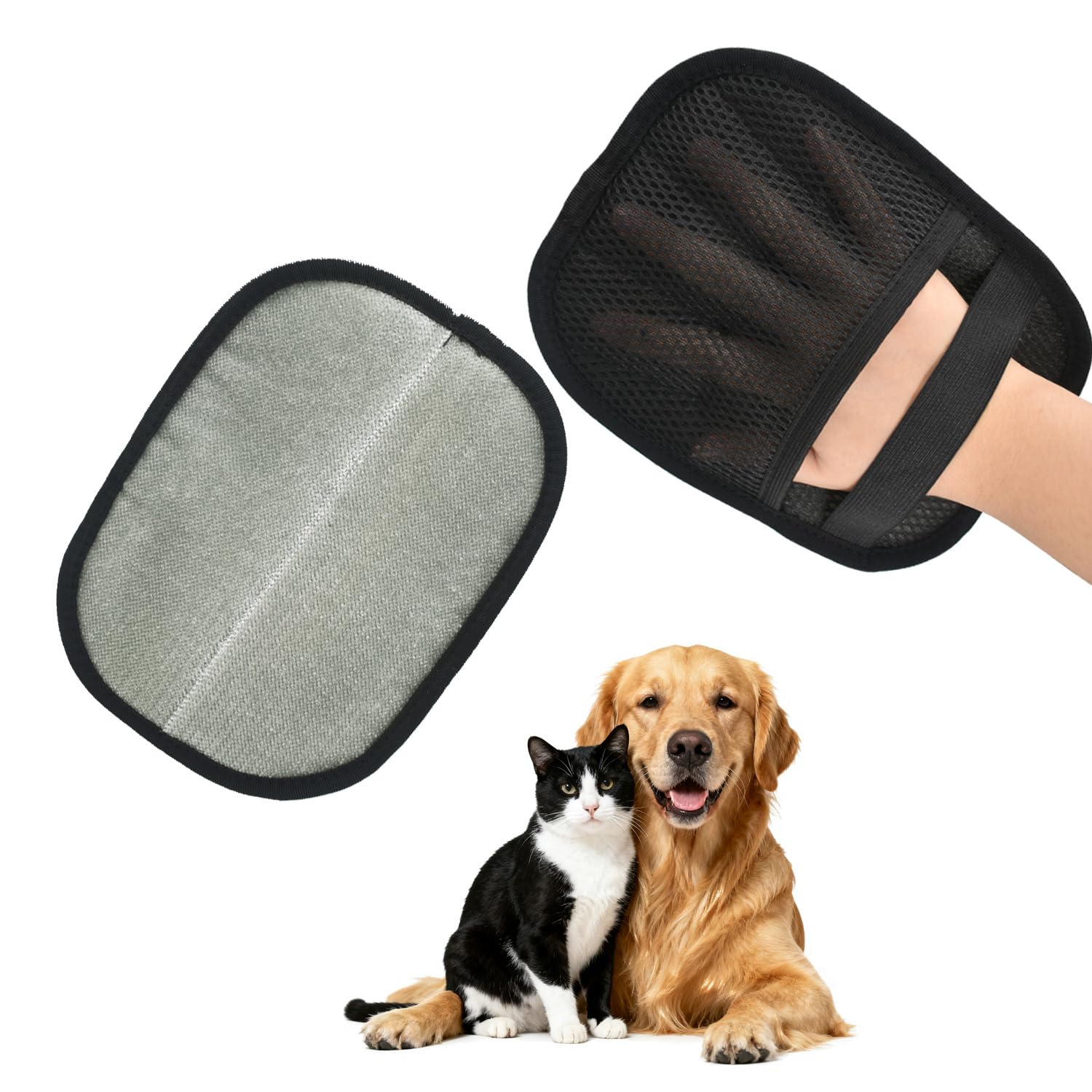 Brosse Anti Poils Animaux Chat Chien, Brosse Ramasse Enlève Portable Réutilisable Autonettoyant