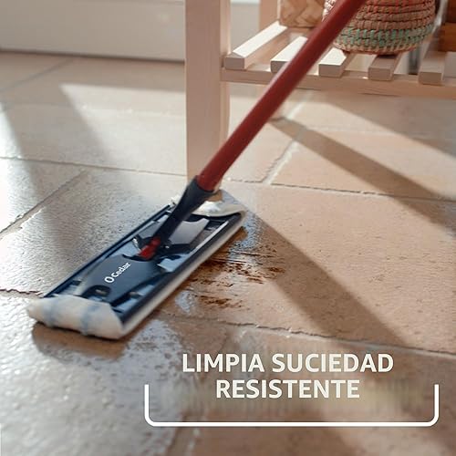 Miniatura 9 de O-Cedar H2prO - Sistema de trapeador plano  Herramienta de limpieza rápida  Limpiar con agua limpia  Almohadilla de microfibra reutilizable lavable
