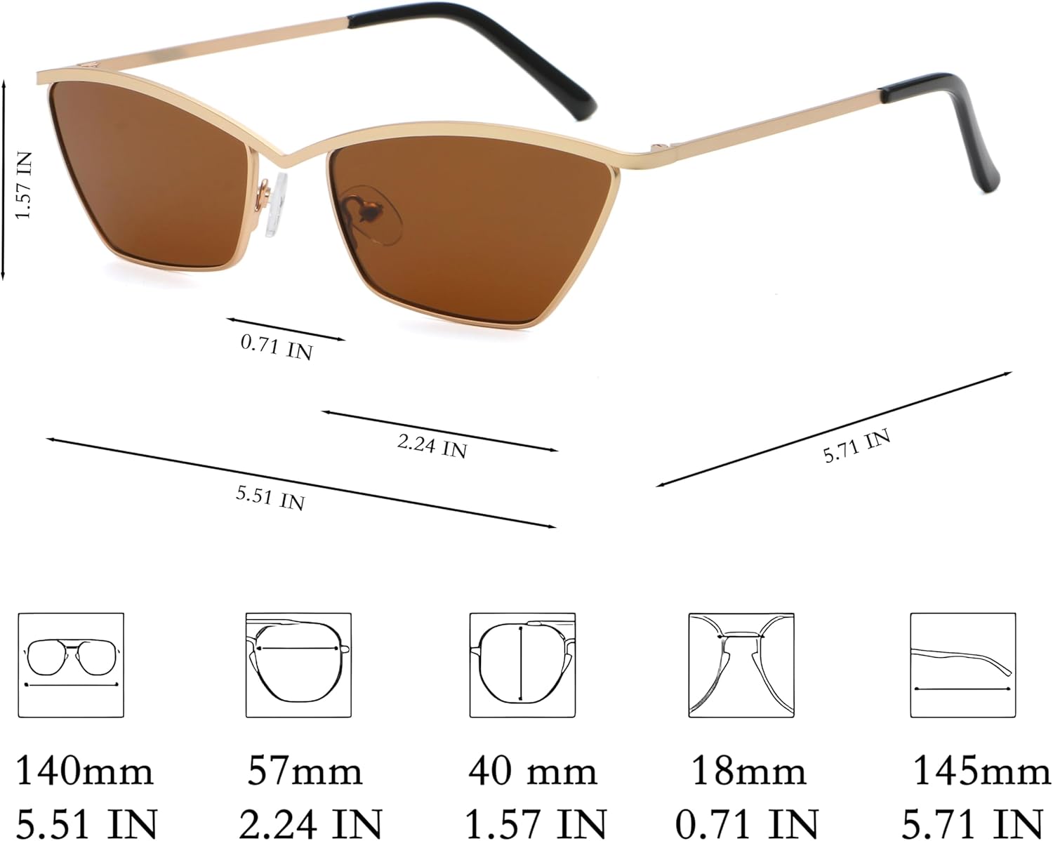 Metal Polarized Sunglasses for Men Women UV 400 - Image 6