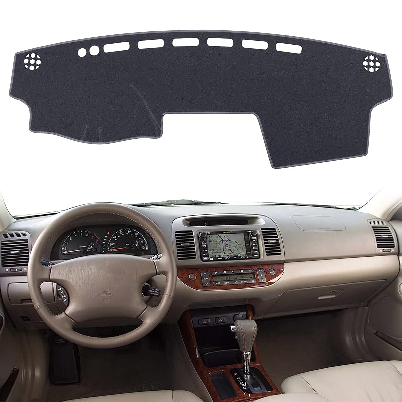 Capa para Painel HanLanKa para Toyota Camry 2002 a 2006, Cinza-escuro