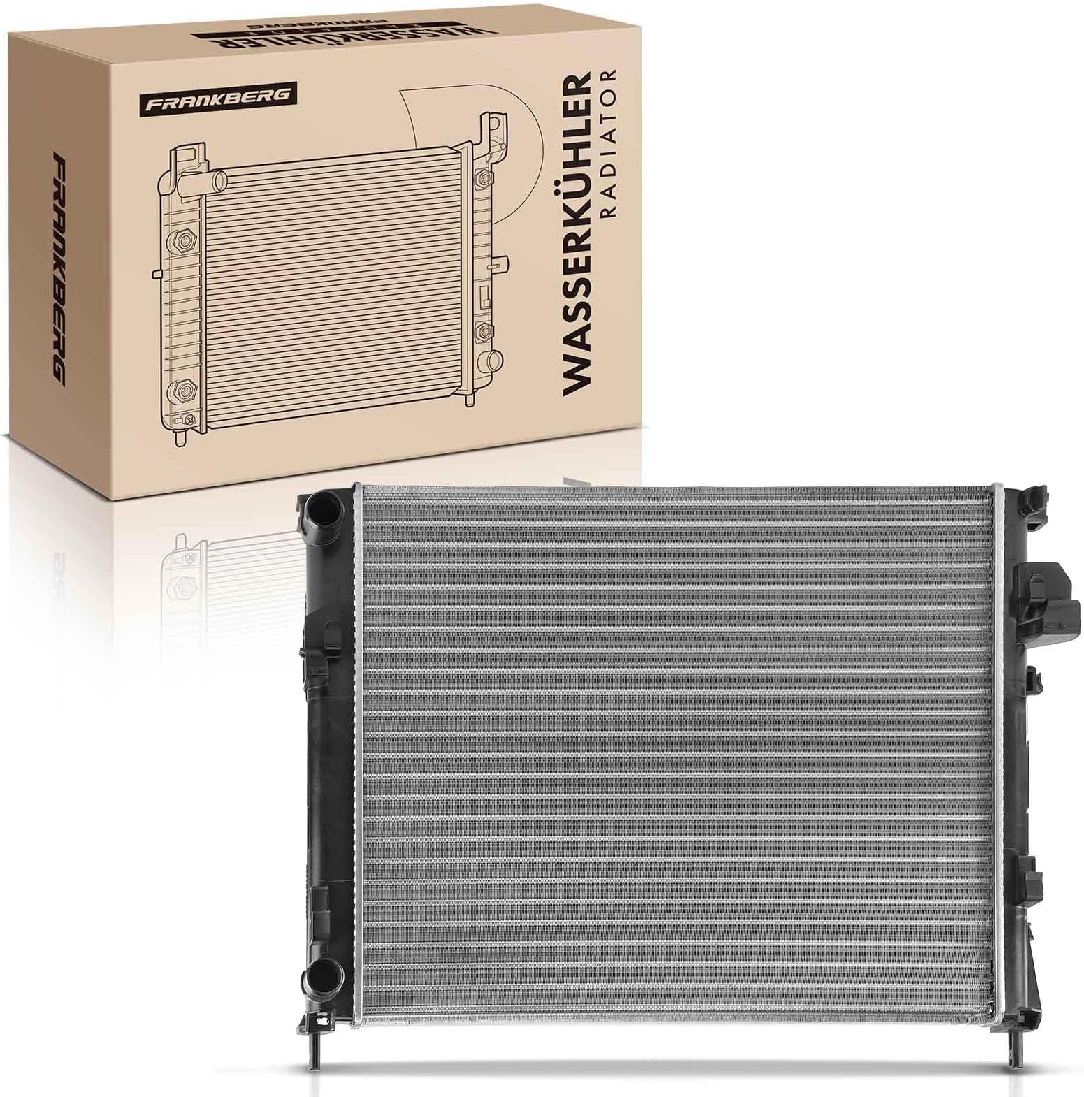 Frankberg Radiator Water Cooler Engine Cooler Manual Transmission Compatible with Primastar X83 1.9L-2.0L 2001-2014 Vivaro A E7 X83 1.9L 2.0L 2001-2014 Trafic II JL 1.9L 2.0L Replace# 2140000QAN