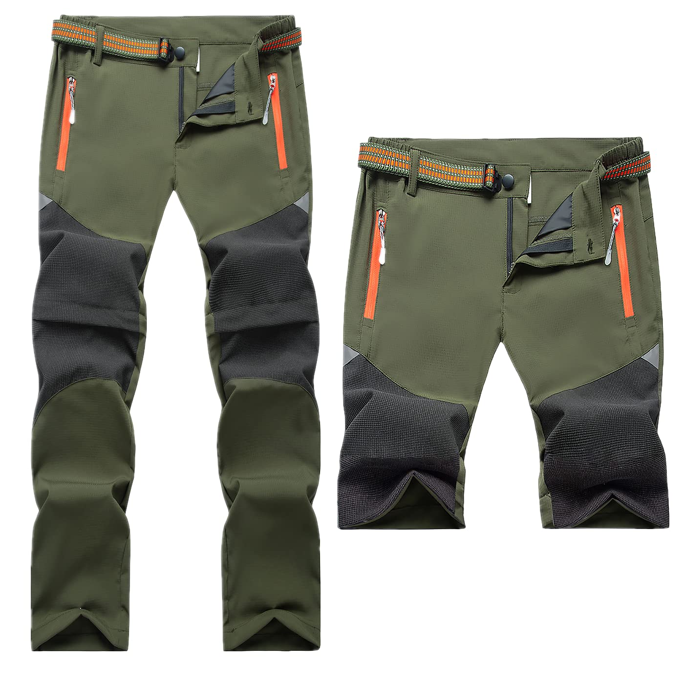 Daysskk 2-in-1 Zip Off Hose Kinder Jungen Mädchen Sommer Wanderhose Schnelltrocknend & Wasserdicht 110-160